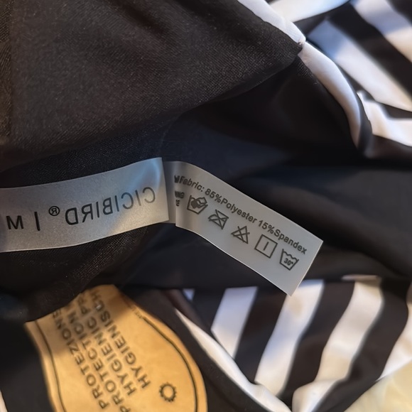 New! CiCiBird High-waist Striped Bikini Bottom - Picture 4 of 4